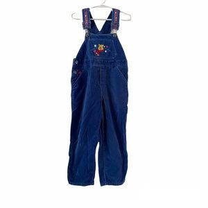 Retro Winnie the Pooh Velvet Overalls